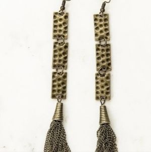 Joyfolie Azra Earrings in Antique Brass